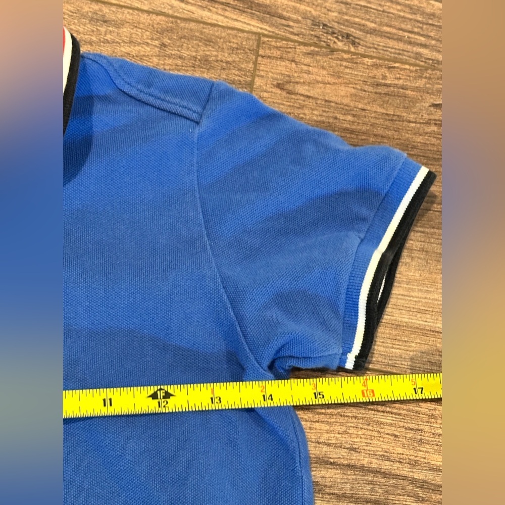 Burberry Boys (10) Jerome Classic Polo Shirt in Blue - Picture 7 of 8